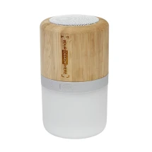 Enceinte Bluetooth | Bambou | Avec lumière