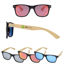 Zonnebril | Bamboe & PC | Gekleurde lenzen | UV 400 lenzen