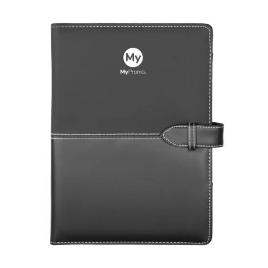 Conference folder | A5 | PU leather | Incl. notepad and pen holder | Black