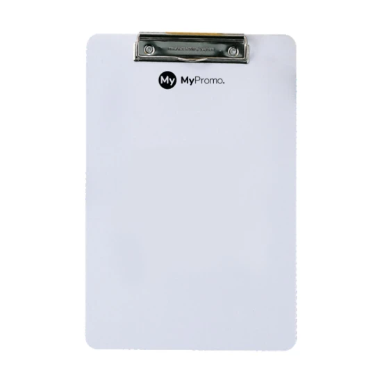 A4 clipboard | PVC | 33 x 22 cm | Custom-made | Made in France | White