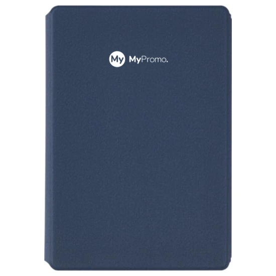 Schrijfmap | Gerecycled polyester & papier | 64 gelinieerde vellen | 22,5x16cm | Pennenlus | zwart