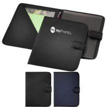 A4 Portfolio | polyester | Klittenbandsluiting | Notitieblok met 20 gelinieerde pagina's