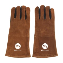 Pair of Gusta BBQ gloves | Wild leather | One size | Protect from heat | High quality