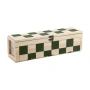 Boîte à vin échiquier | Bois | 1 compartiment | Double usage comme jeu d'échecs | Durable