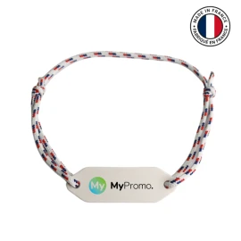 Armband | Recyceltes rPET und recyceltes Polyester | Passt an alle Handgelenke | Nachhaltig | Hergestellt in Frankreich
