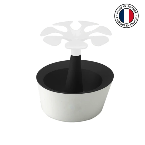 Pennenhouder | PLA | Plantvormig | Verwisselbare bloem | Gemaakt in Frankrijk | Zwart