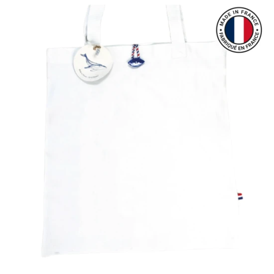 Tote bag | Seaqual | 40,5 x 36,5 cm | Sustainable | Made in France | White