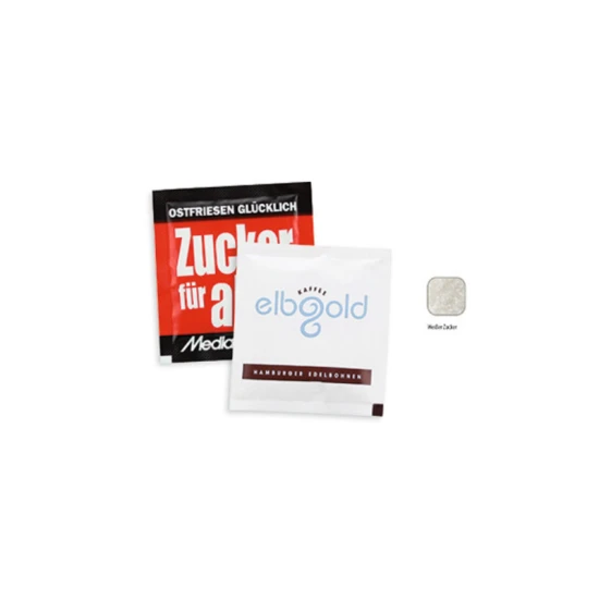 White sugar bag | Paper | 60 x 60 mm | Customised