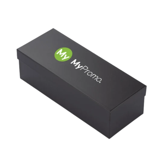 Geschenkdoos | Papier en schuim | Perfect voor thermosfles | Premium | Aanpasbaar | Zwart