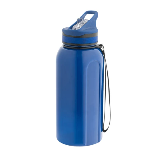 Sports bottle | PETG | 1230 ml | Internal straw | Suitable for cold drinks | Blue