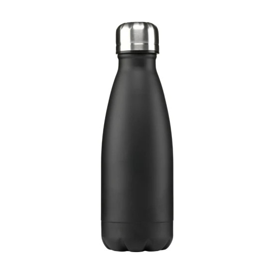 Waterfles | Gerecycled roestvrij staal | 500 ml | Duurzaam | Zwart