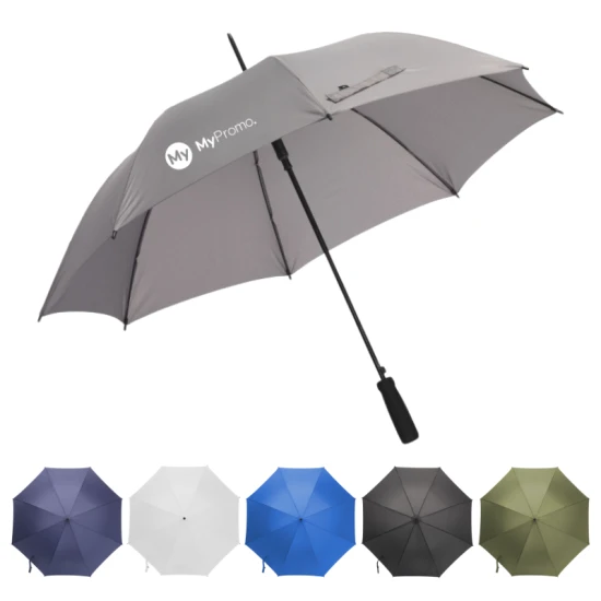 Umbrella | rPET pongee polyester & metal | 23" | Automatic | Sustainable | Grey