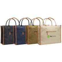VINGA office tote bag | Recycled canvas & polyester | Computer compartment | Sustainable