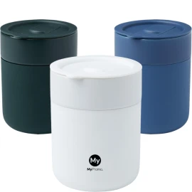 Beker | Keramiek & siliconen | 330 ml | Comfortabele grip