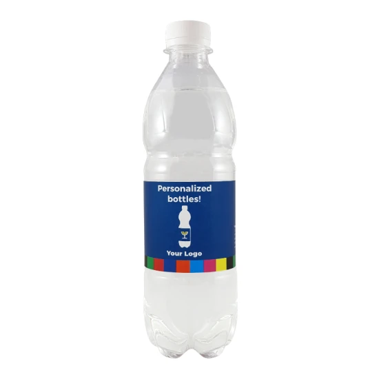 Water bottle | rPET | 500 ml | Sustainable | Transparent