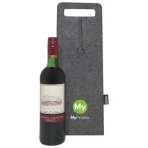 Weintasche | Recycelter Filz | 1 Fach | Einfach zu tragen