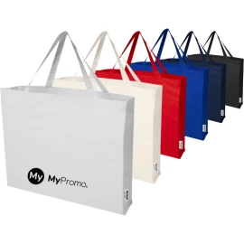 Oversized tote bag | Recycled cotton 220g/m² | 30 cm long shoulder handles | Sustainable