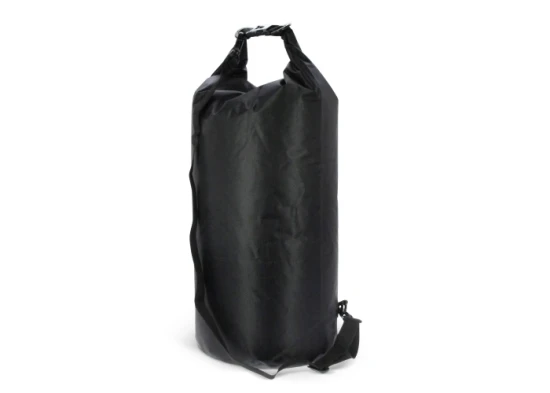 Drybag | Ripstop | 25L | Ring en karabijnhaken | Beschermd tegen hoge waterdruk | Zwart