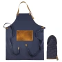 Tablier et gant de cuisine | Cuir PU | Haute qualité
