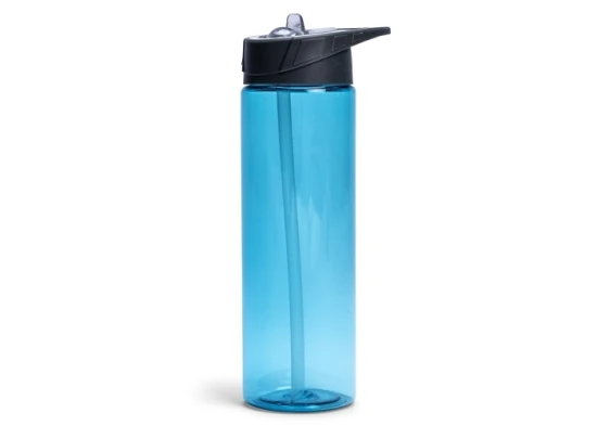 Waterfles | Tritan plastic | 700ml | Met een rietje | Lichtblauw