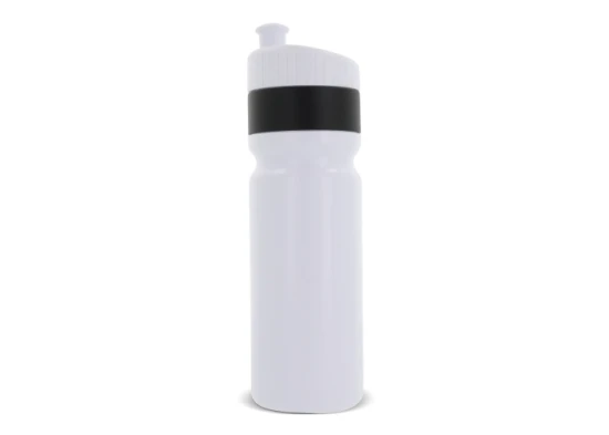 Sports bottle | LDPE & PP | 750 ml | With edge | White / Black