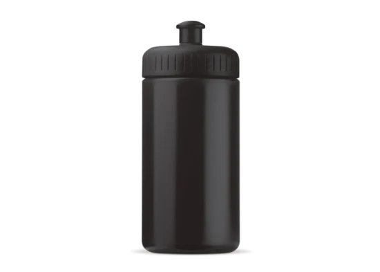 Sportflasche | LDPE & PP | 500 ml | Ganzflächig bedruckt | Schwarz