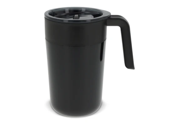 Double walled mug | Stainless steel & PP | 400ml | 2h hot - 4h cold | Black