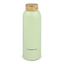 Thermosflasche | Edelstahl und Bambus | 600 ml | Bambusverschluss