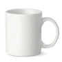 Weiße Tasse | 300ml | Hochwertiges Porzellan | Große Druckfläche