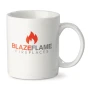 Weiße Tasse | 300ml | Hochwertiges Porzellan | Große Druckfläche