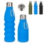 Botella plegable Sagaform | Silicona | 550ml | Con mosquetón
