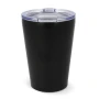 Mug isotherme | Acier inoxydable recyclé et céramique | 300ml | Couvercle transparent