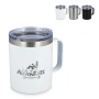 Tazza | Ceramica & acciaio inox | 350ml | Rivestimento in ceramica | Manico