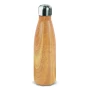 Swing thermo bottle | Stainless steel | 500ml | Wood look | Durable