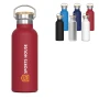 Thermoflasche | Edelstahl & Bambus | 500ml | Premium