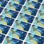 Pegatina rectangular | Vinilo | 20x10mm | Hecha en los Países Bajos