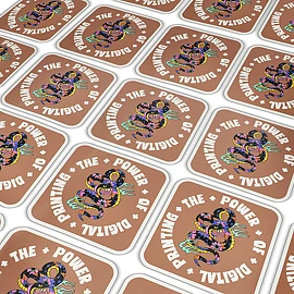 Patch numérique 3D | Vinyle 10 g | 15 x 15 cm | Effet 3D en relief | Impression en couleur | Fabriqué en Europe
