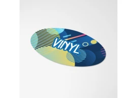 Adesivo ovale | Vinile | 20x10mm | Prodotto nei Paesi Bassi