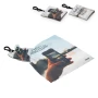Sleutelhanger met schoonmaakdoekje | 15x15 cm | Microfiber | Anti-bacterieel