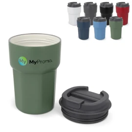 Thermos mug | Stainless steel & rPP | 350ml | Ceramic coated