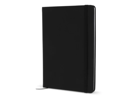 A5 Notebook | PU | 96 sheets | White lined paper | Black