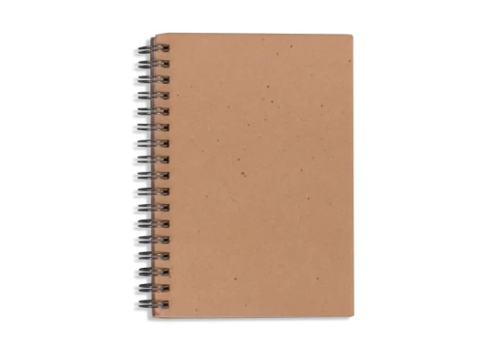 A5 spiral notebook | Seed paper | 100 pages | Light Brown