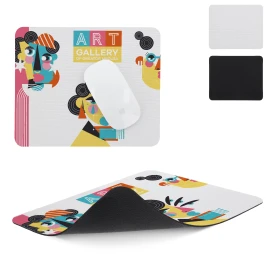 Tapis de souris en sublimation | Polyester et caoutchouc | 22 x 18cm | Antidérapant