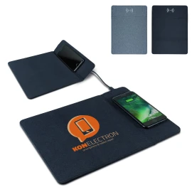 Tapis de souris XXL sans fil 5W | Tissu | Grande surface d'impression