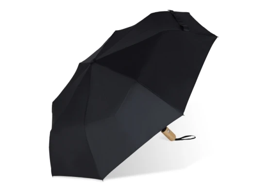 Deluxe umbrella | 21" | Automatic opening |  rPET | Matt colours | Sustainable | Black