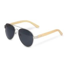 Gafas de sol aviator con patillas de bambú | Protección UV400