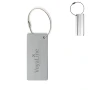 Aluminium luggage tag | Steel wire and twist lock | Paper included