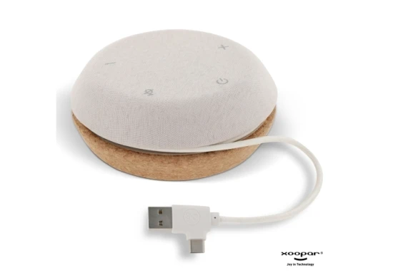 Conference speaker | Cork | Adapter for USB-C | With 2 microphones | Nature