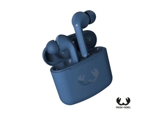 Fresh 'n Rebel Twins 1 draadloze oordopjes | Plastic | 24 uur muziek | Blauw