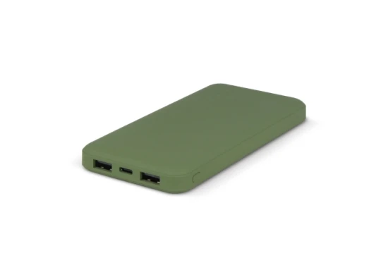 Power bank | Recycled ABS | 10.000 mAh | Sustainable | Olive Green